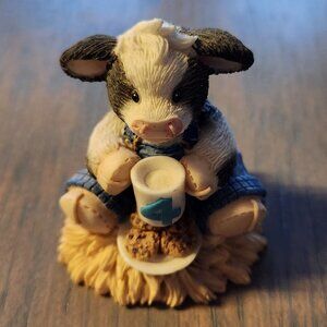 Vintage Mary's Moo Moos "Good Four Me" Figurine 1997 Enesco Age 4